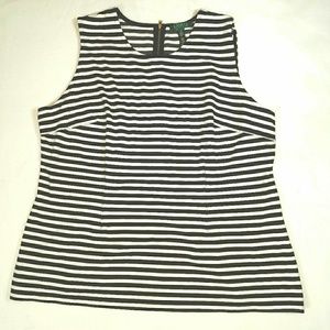 Ralph Lauren 3x black and white stripe shirt